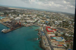 Aerial view of Georgetown, Grand Cayman